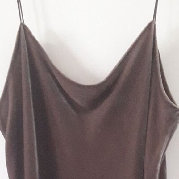 Vince Taupe Velvet Flowy Cami - Picture 5 of 10